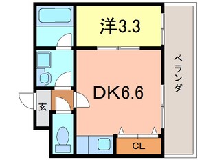 ビィシェン・シュウネ・バウエン八橋の物件間取画像